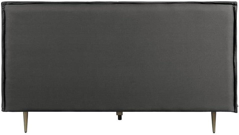 Helios Leather Upholstered Platform Bed