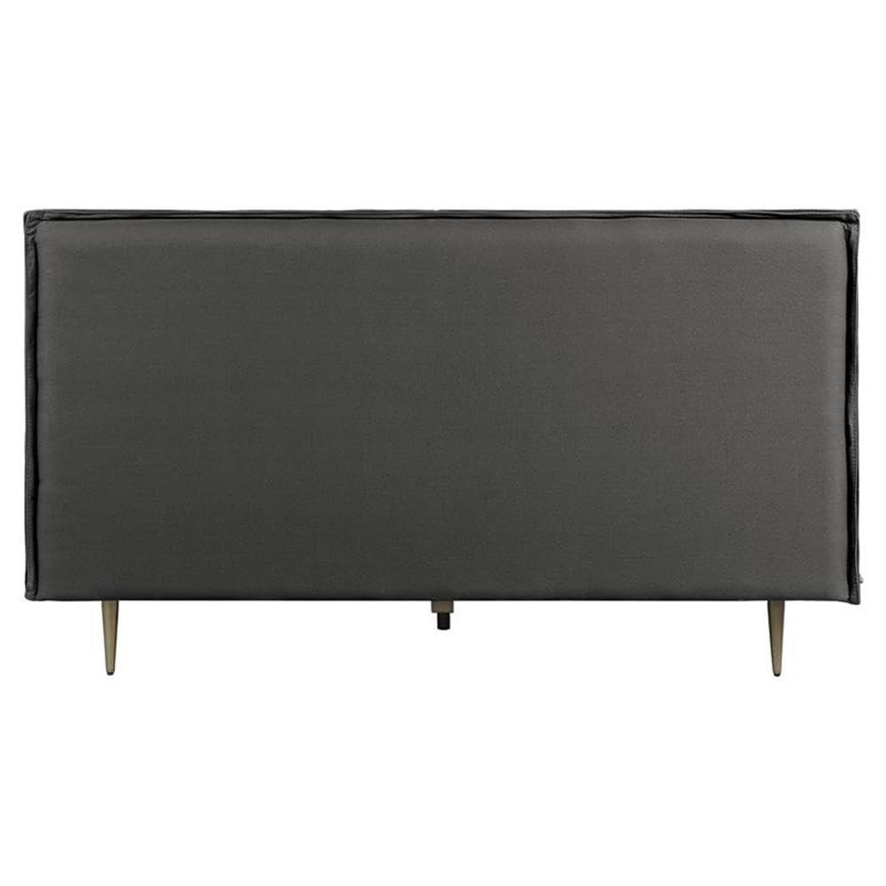 Helios Leather Upholstered Platform Bed