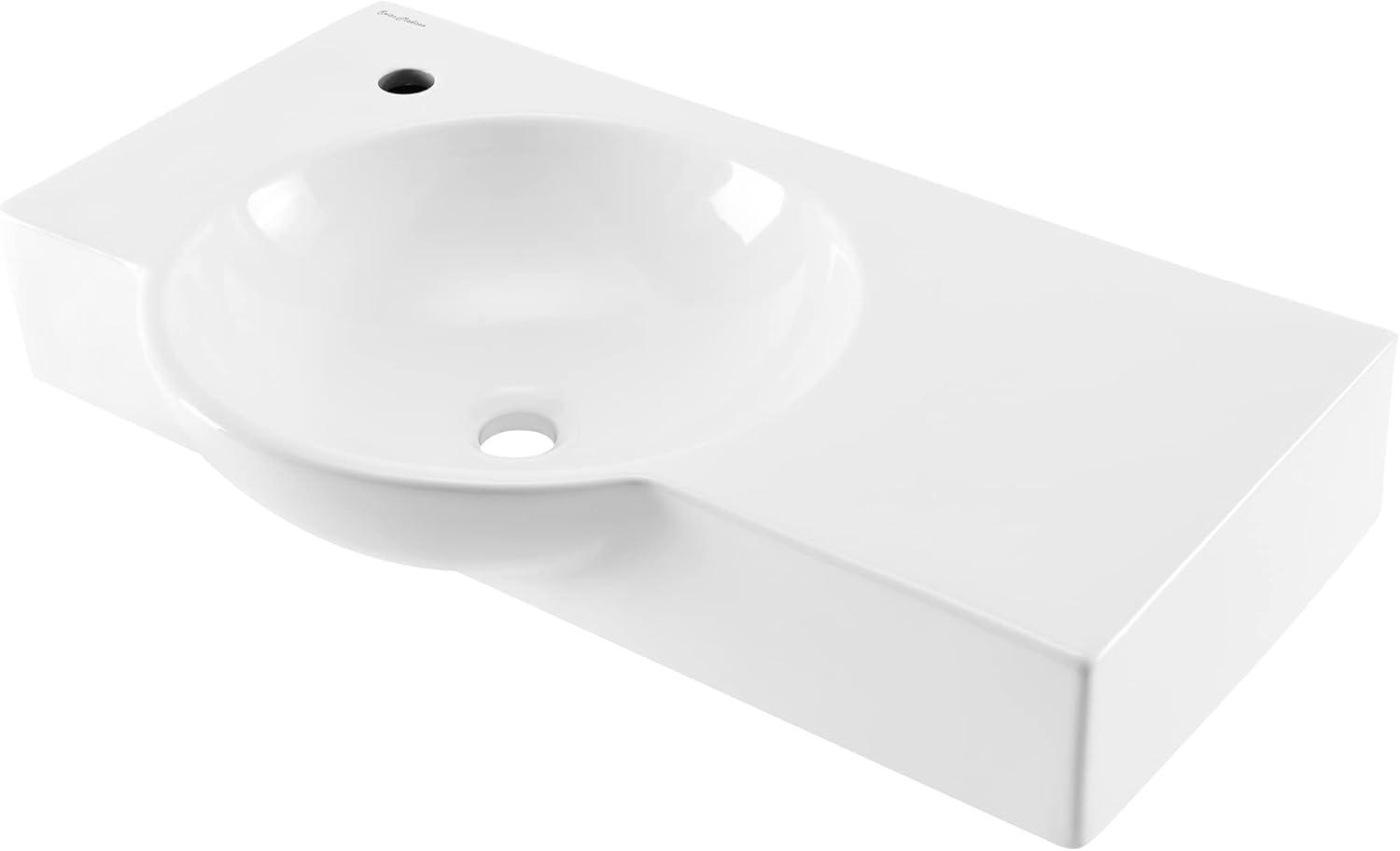 Château 30" Left Side Faucet Wall-Mount Bathroom Sink