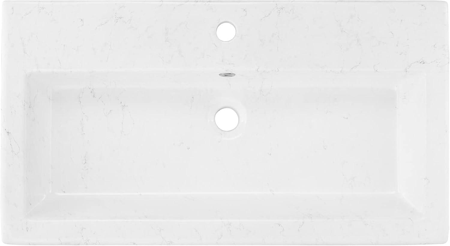 Voltaire Wide Rectangle Wall Hung Sink