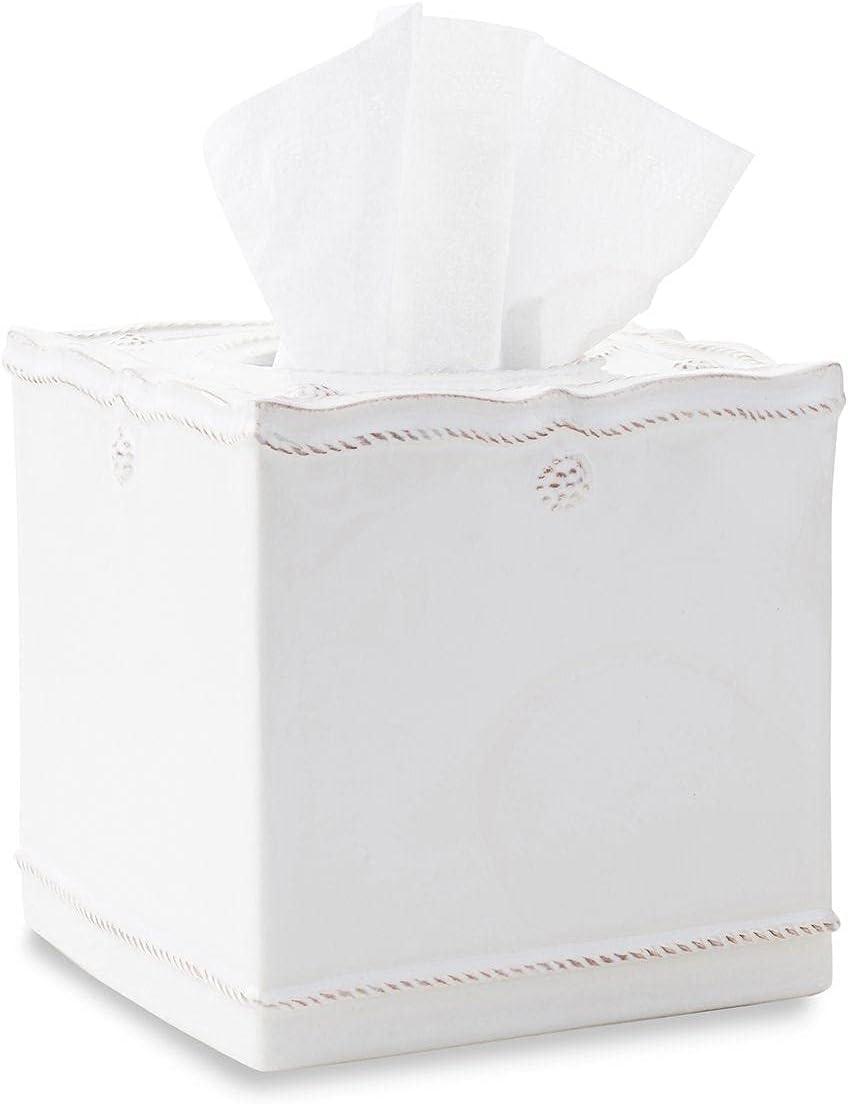 Berry & Thread Tissue Box Cover - Whitewash