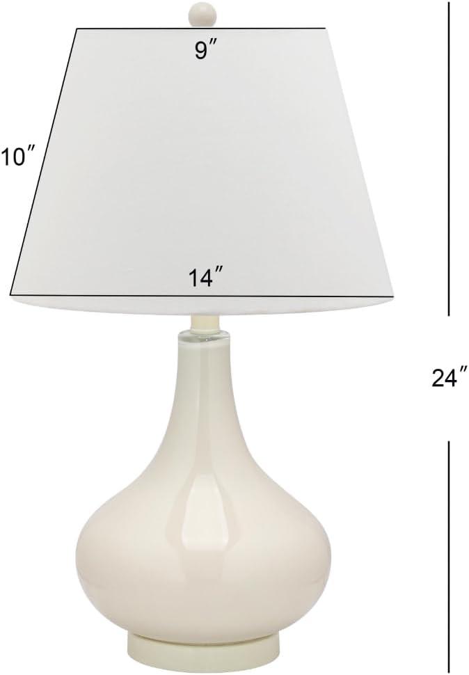 Amy Gourd Table Lamp (Set of 2) - 24 Inch Height - LIT4087 - White - Safavieh