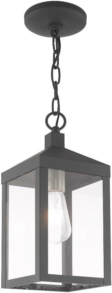 Livex Lighting - Nyack - 1 Light Outdoor Pendant Lantern in Mid Century Modern