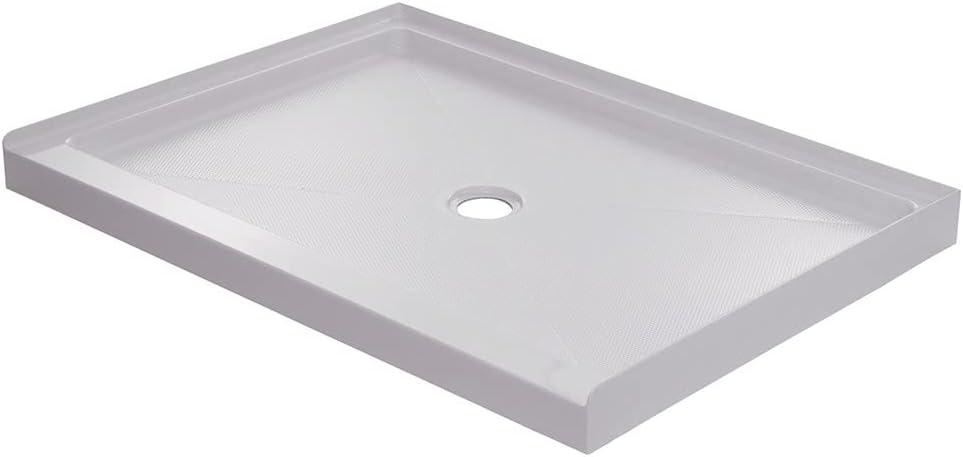 Hammond 36" x 34" White Acrylic Rectangular Shower Base