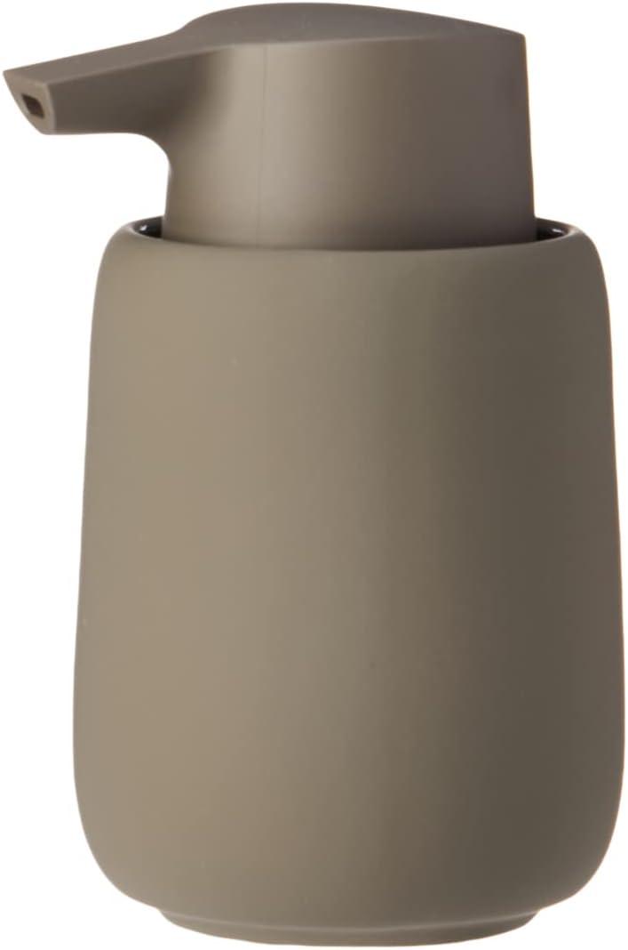 Grey Ceramic and Silicone Soap Dispenser with Pump