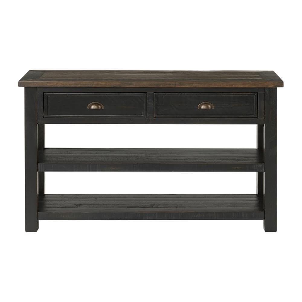 Martin Svensson Home Monterey Sofa 50" Console Table, Black and Brown