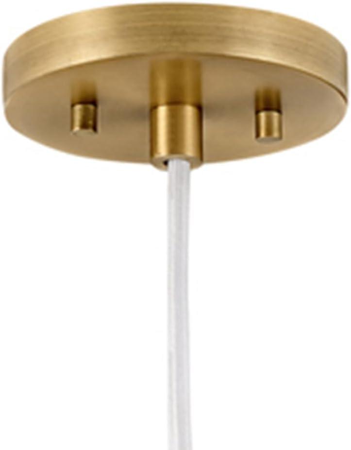 Lark Simon 1 - Light Pendant in  Matte White/Heritage Brass
