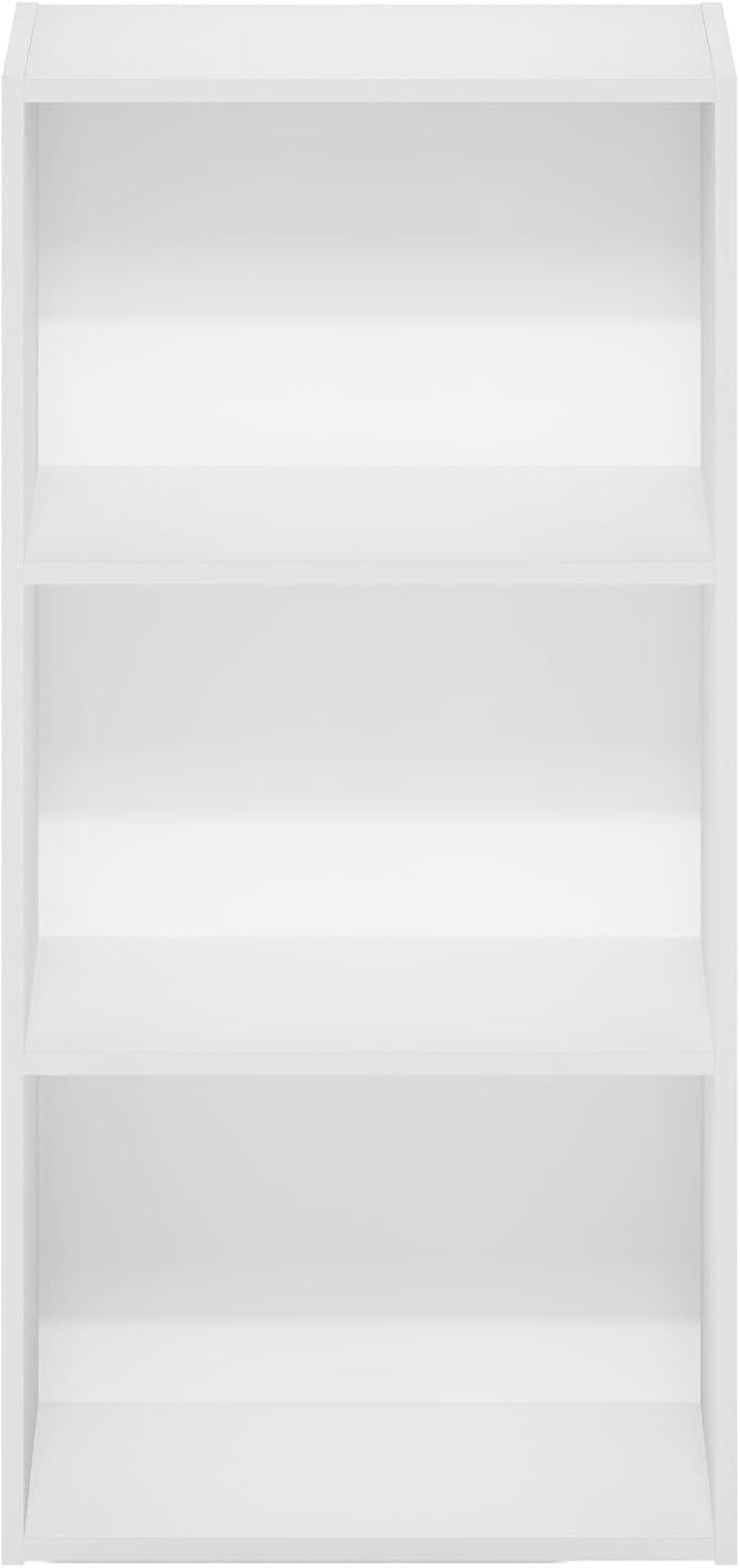 Furinno Luder 3-Tier Open Shelf Bookcase, White