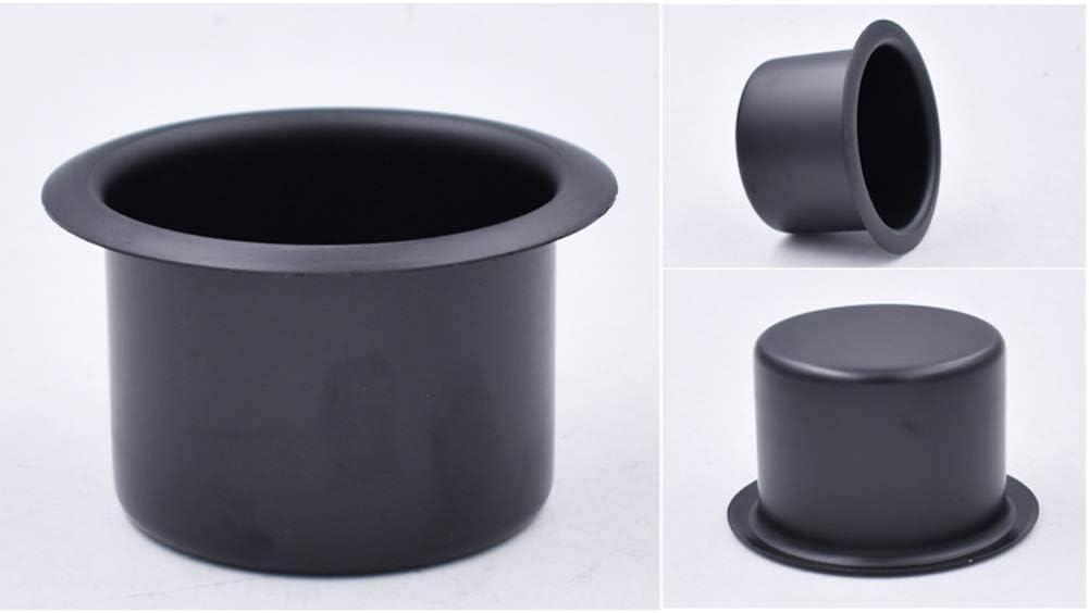 Black Plastic Drop-In Cup Holder Insert for Sofa, Boat, RV, and Car