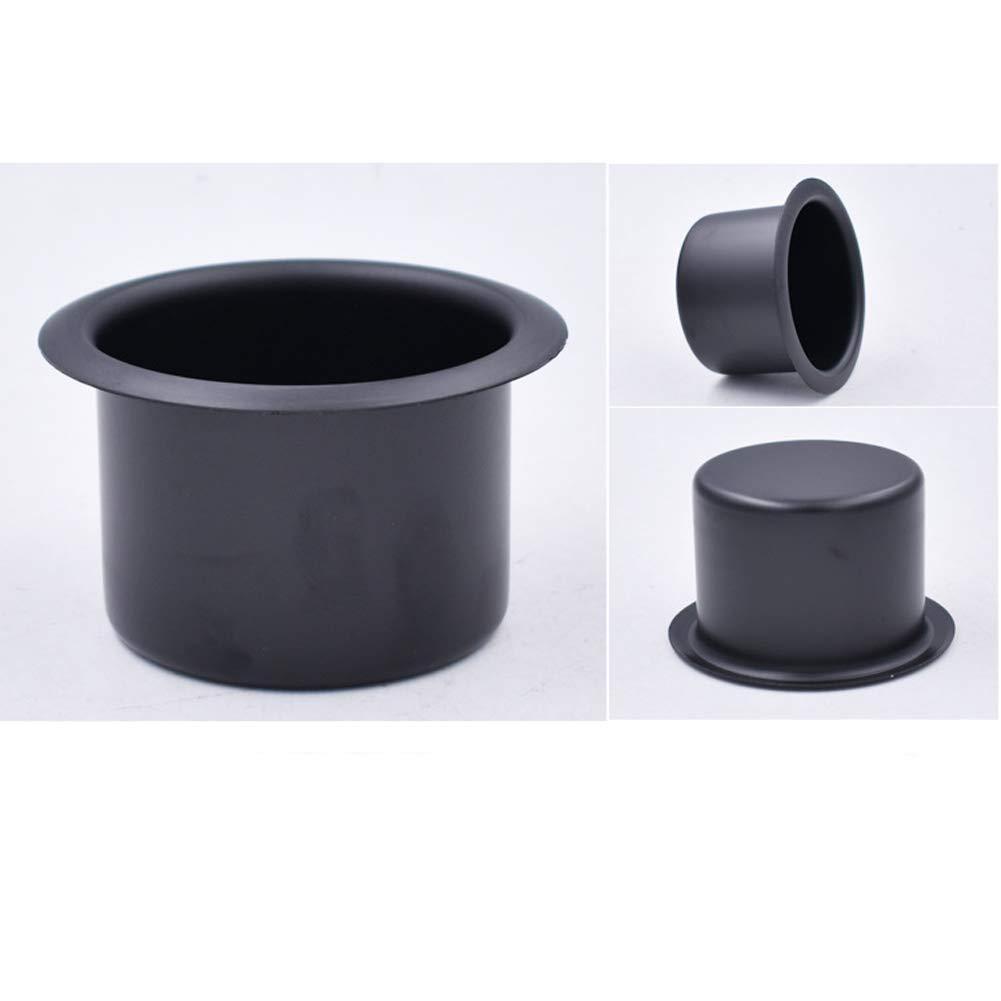 Black Plastic Drop-In Cup Holder Insert for Sofa, Boat, RV, and Car