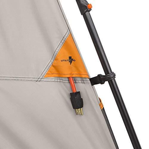 Gray 6-Person Three-Season Instant Cabin Tent with Carry Bag