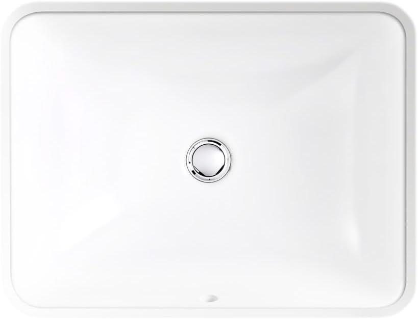 Caxton™ Kohler Rectangle 20-1/4" Undermount Bathroom Sink with Overflow