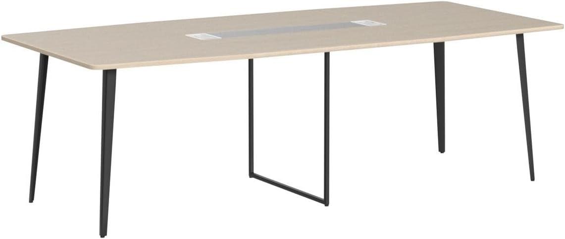 Jonti 8 ft Conference Table, 94.49" L X 47.24" W X 29.53" H Meeting Seminar Table With Grommet