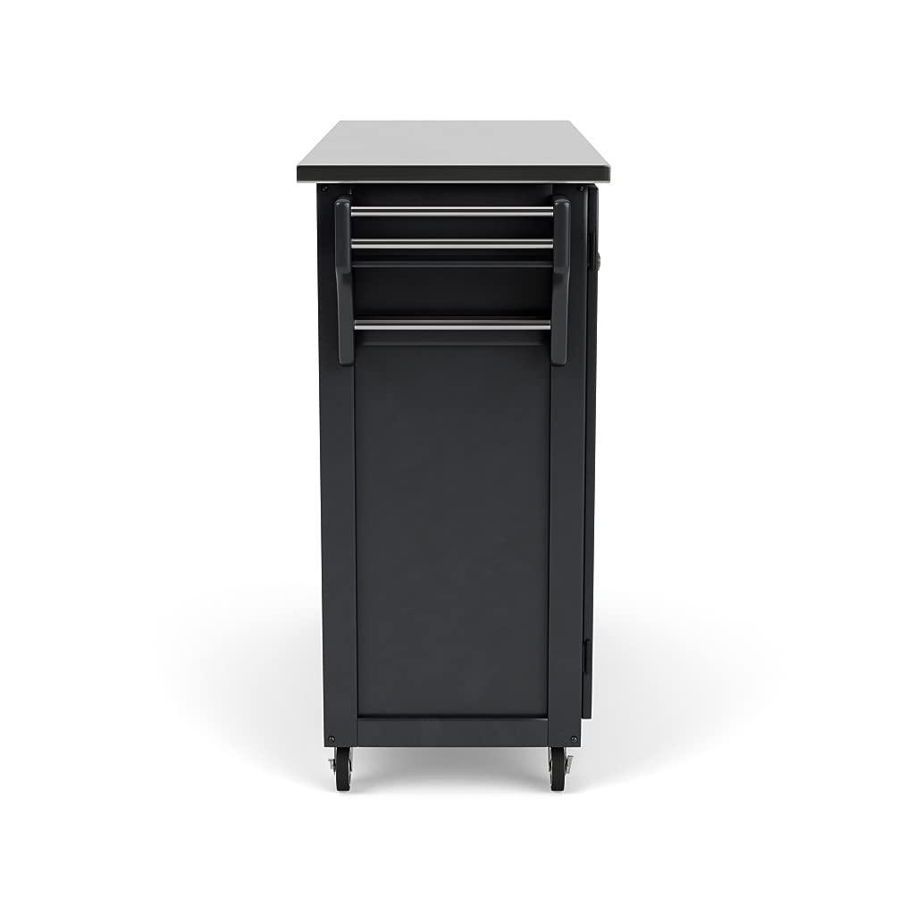 Homestyles Create-a-Cart Wood Rolling Kitchen Cart in Off White