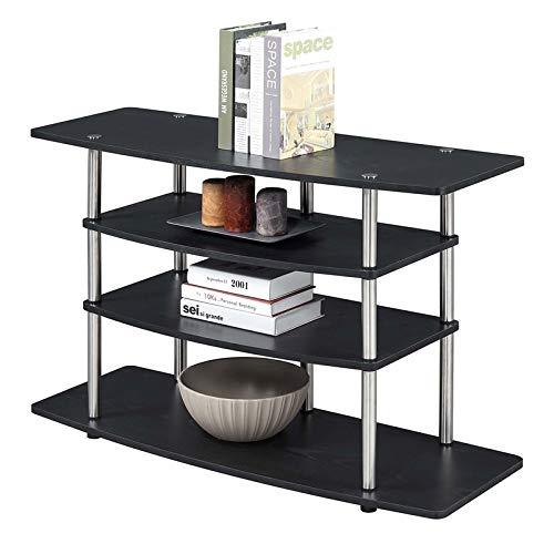 Convenience Concepts Designs2Go No Tools Wide Highboy TV Stand, Black