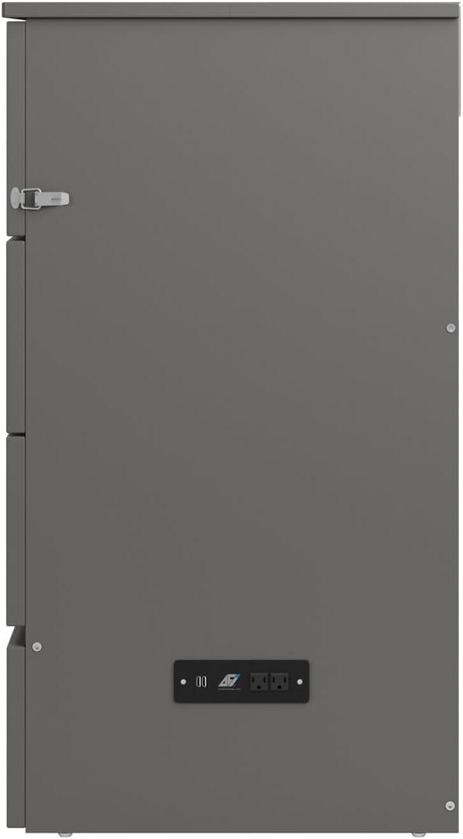 Full Northfield Murphy Bed Chest in Gray