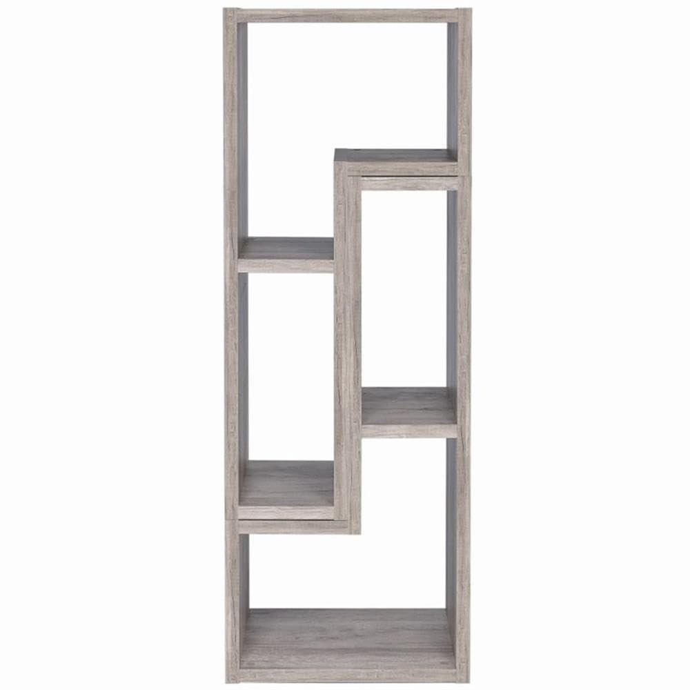 22" Velma Modular Bookcase & TV Stand: Stackable, Horizontal, Gray Driftwood - Coaster