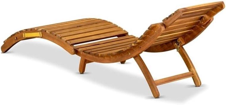 East West Furniture Outdoor Garden Summing Pool Outdoor Lounge Chairs - Helena Sun Lounger Chair
