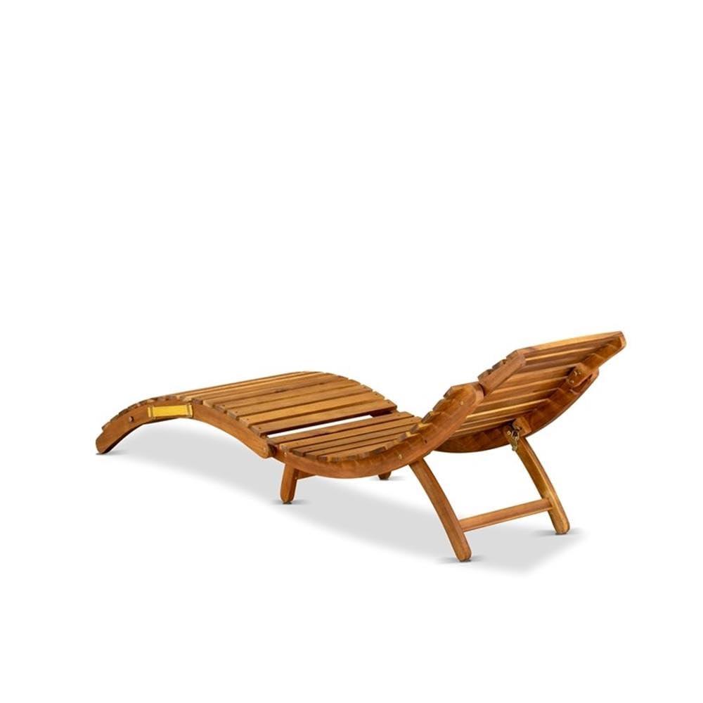 East West Furniture Outdoor Garden Summing Pool Outdoor Lounge Chairs - Helena Sun Lounger Chair