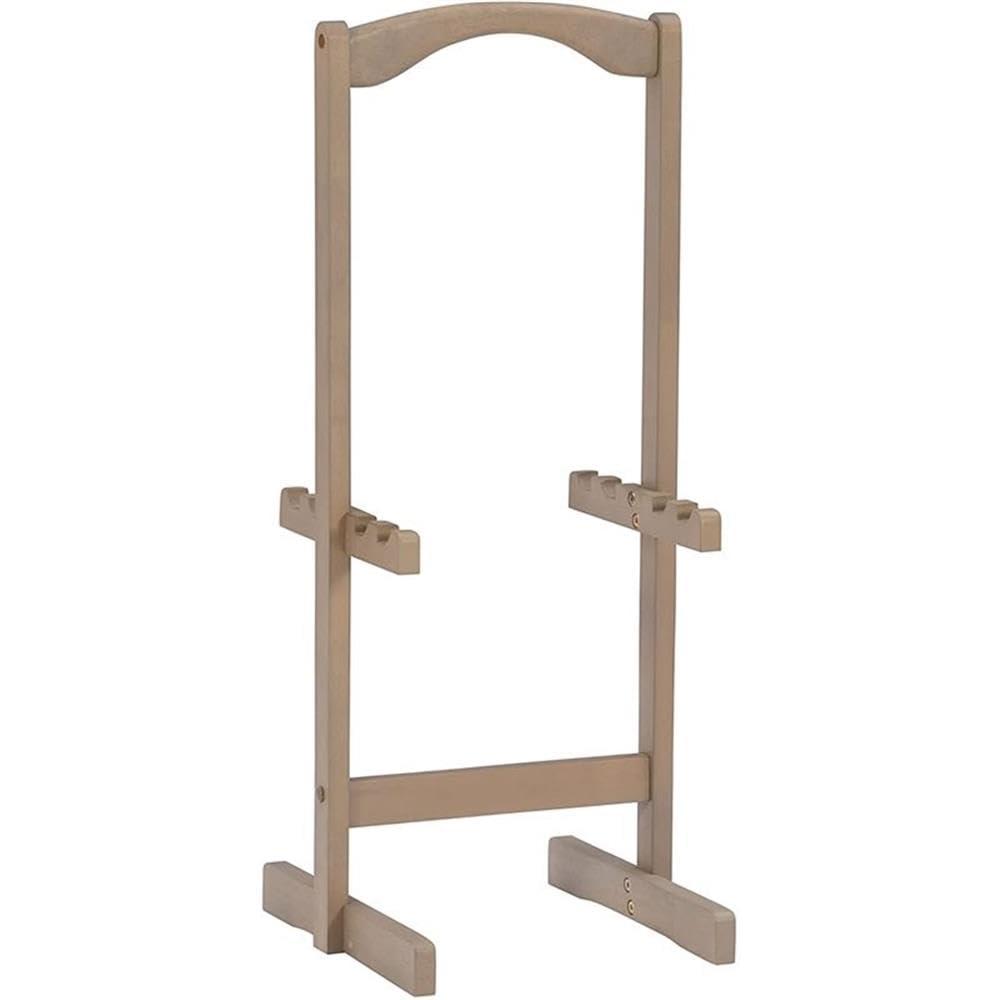 Riverbay Furniture 5-Piece Transitional Wood Tray Table Set in Gray