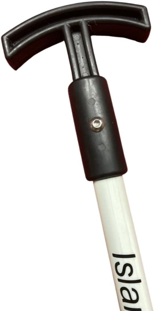 Black 8' Fiberglass Shallow Water Anchor Pole with Stainless Steel Tip