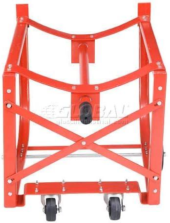 Easy Steer Drum Cradle with 5 in. & 3 in. dia. Polyolefin Wheels for 55 gal Steel Drums