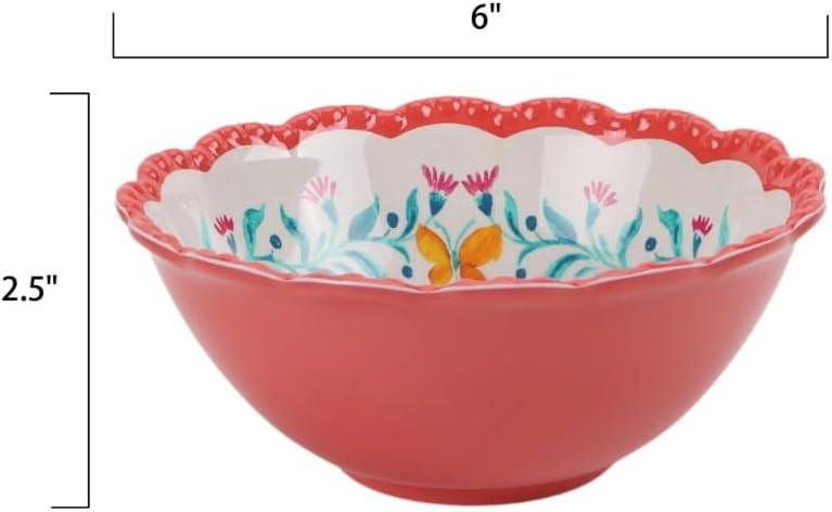 The Pioneer Woman - Fresh Floral 7-Piece Melamine Serving Bowl Set