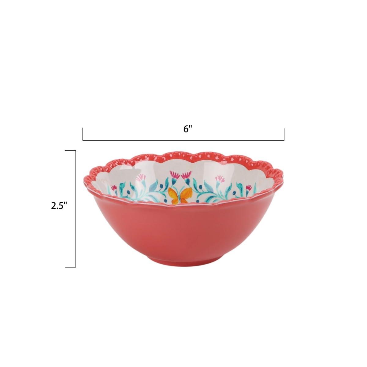 The Pioneer Woman - Fresh Floral 7-Piece Melamine Serving Bowl Set