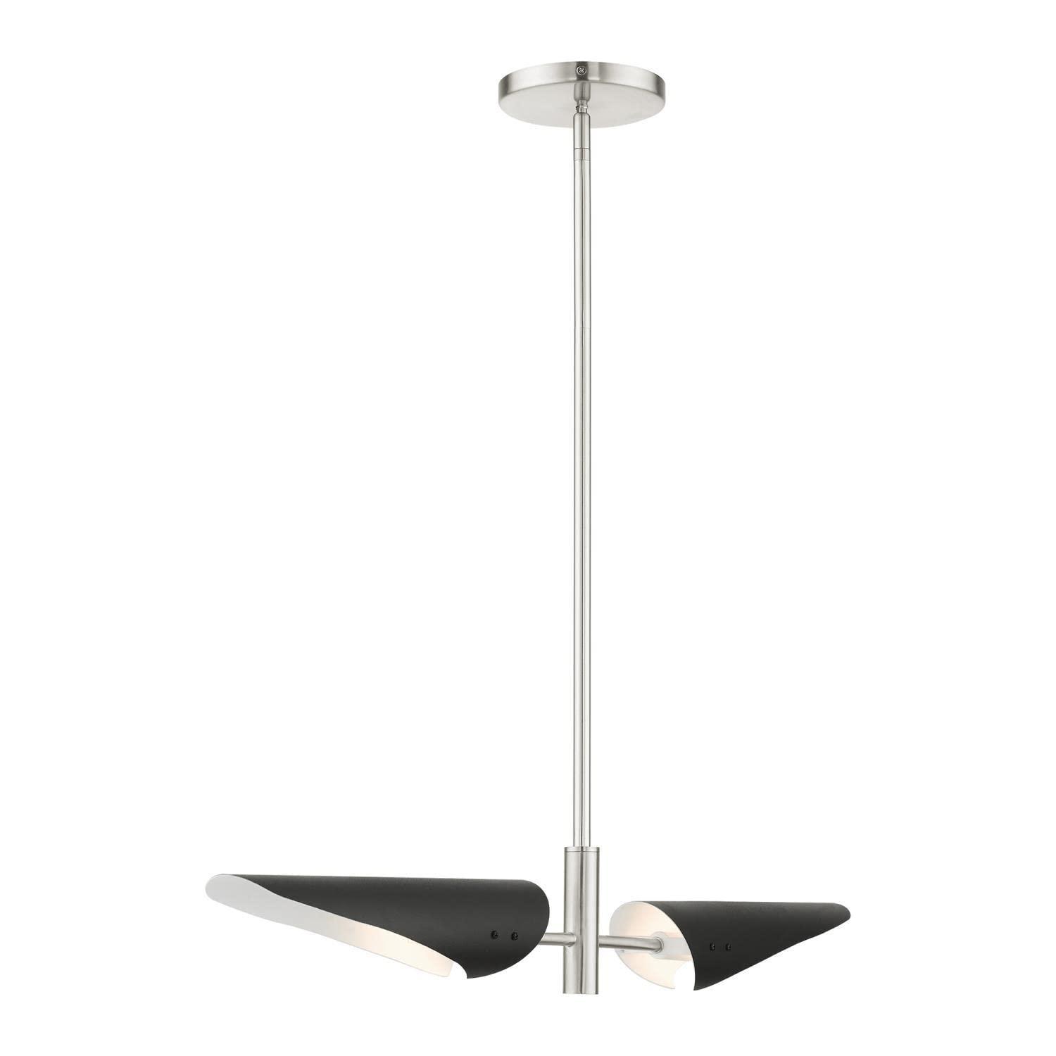 Livex Lighting Capistrano 2 - Light Chandelier in  Brushed Nickel