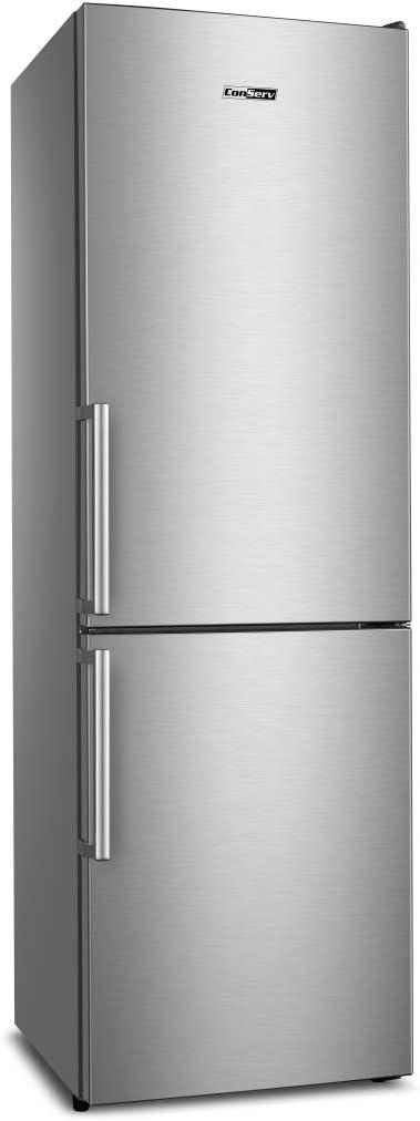 EcoSlim 11.5 cu.ft Stainless Steel Bottom Freezer Refrigerator with Wine Rack