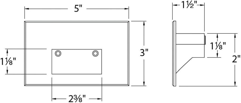 LEDme 120V Integrated LED Horizontal Step and Wall Light