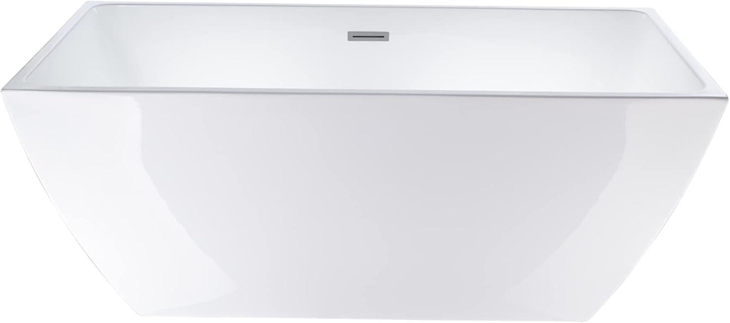 66.9" x 33" Freestanding Soaking Bathtub