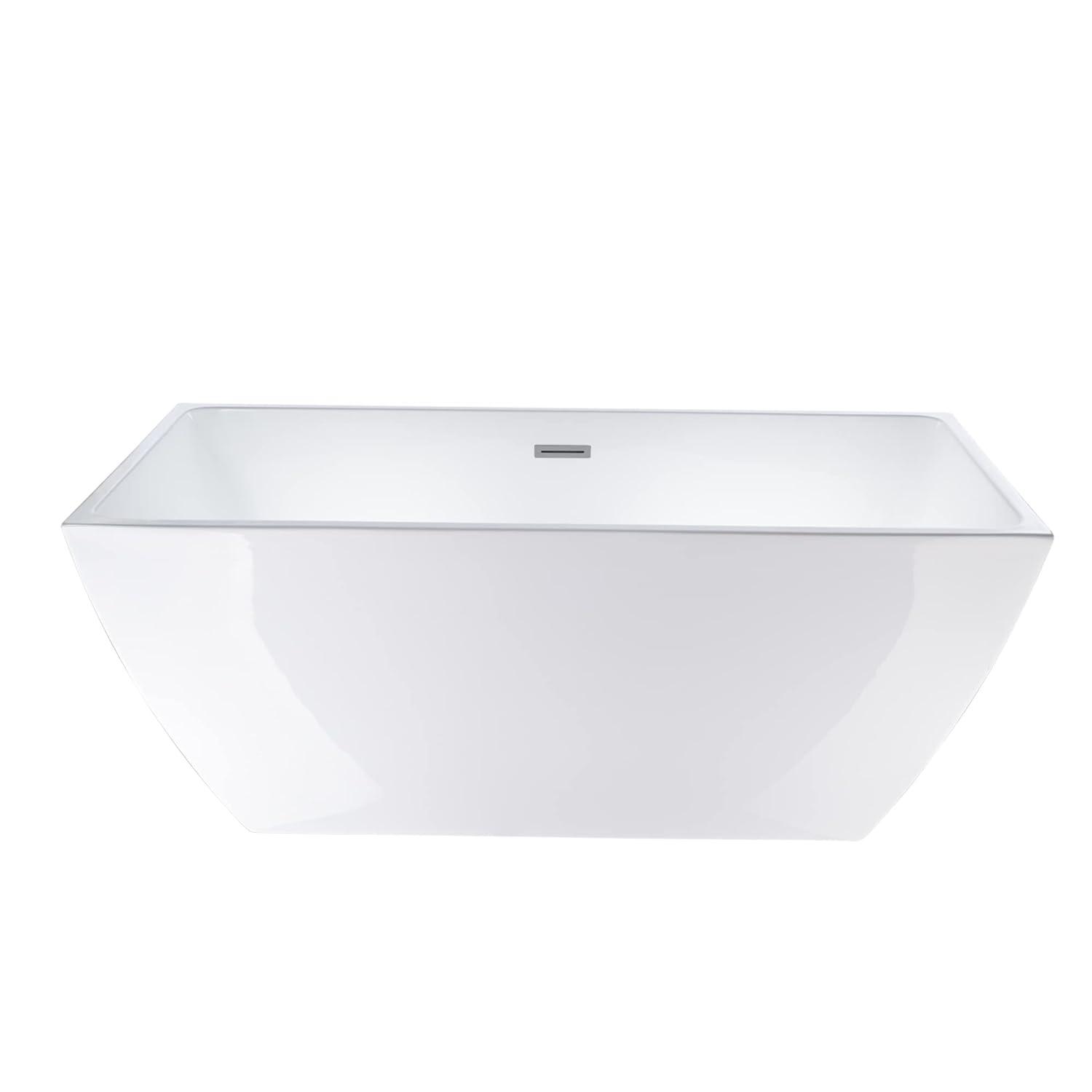 66.9" x 33" Freestanding Soaking Bathtub