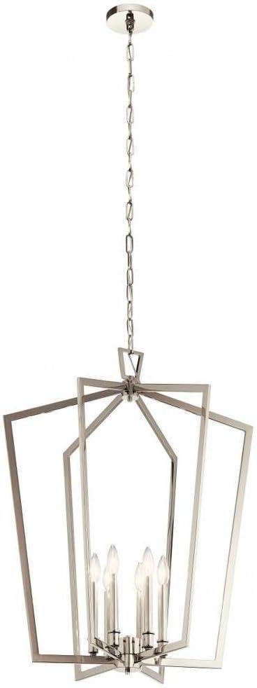 Gracie Oaks Adona 6 - Light Dimmable Lantern Geometric Chandelier