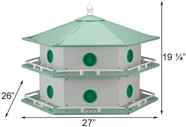 Heath Outdoor Products AH-12D Deluxe Aluminum Purple Martin House - 12 Room