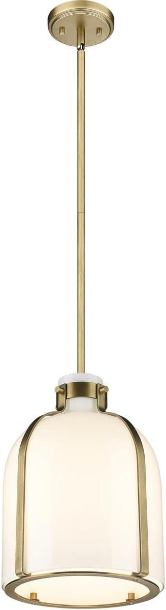 1 Light Chandelier In Transitional Style-13.5 Inches Tall And 9.75 Inches Wide-Rubbed Brass  Finish Z-Lite 818-9Rb