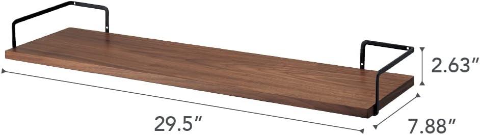 Yamazaki Home Wall-Mounted Space Saving Wood Shelf, Wood