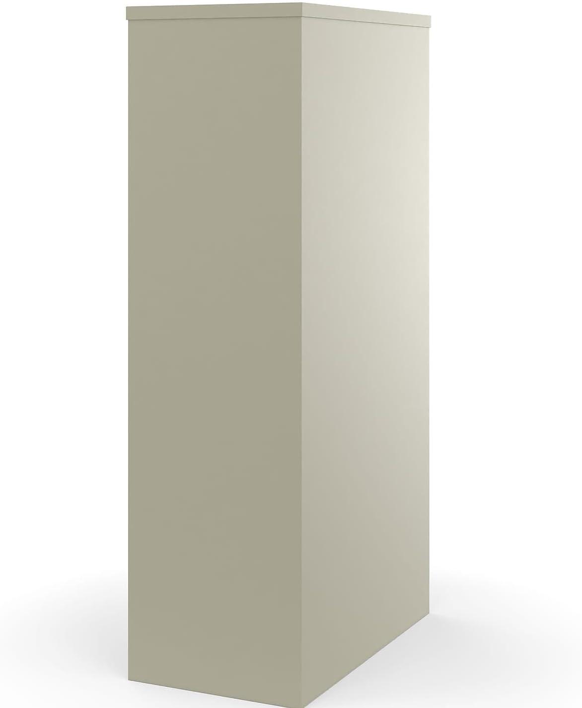Putty Beige 4-Drawer Lockable Vertical File Cabinet