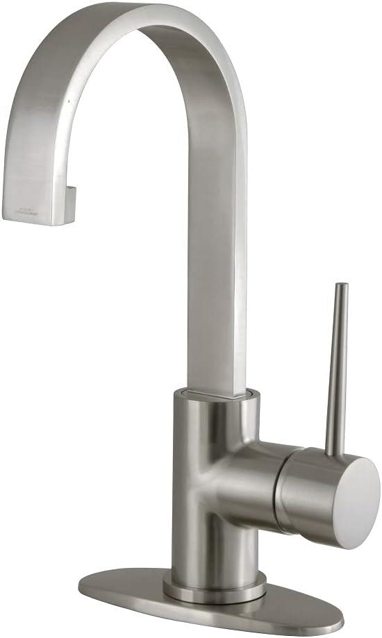 Fauceture LS8218NYL New York Single-Handle Bathroom Faucet Drain, Brushed Nickel