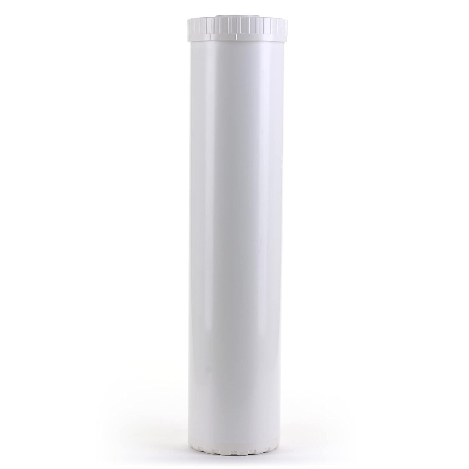 Hydronix EC-4520W White Empty Water Filter Cartridge Durable Construction For Pre Post, Fits Standard Housings 4.5 x 20
