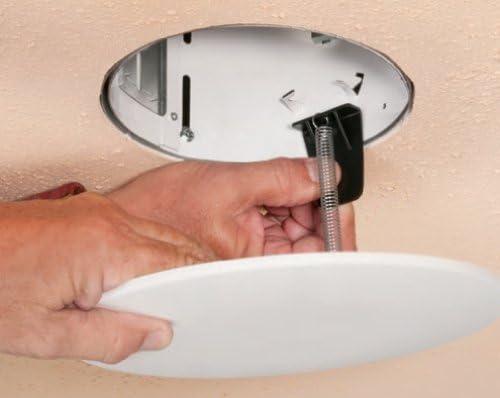Arlington CP9000 9-Inch Spring Mount Ceiling Plate cover, 1-Pack, White