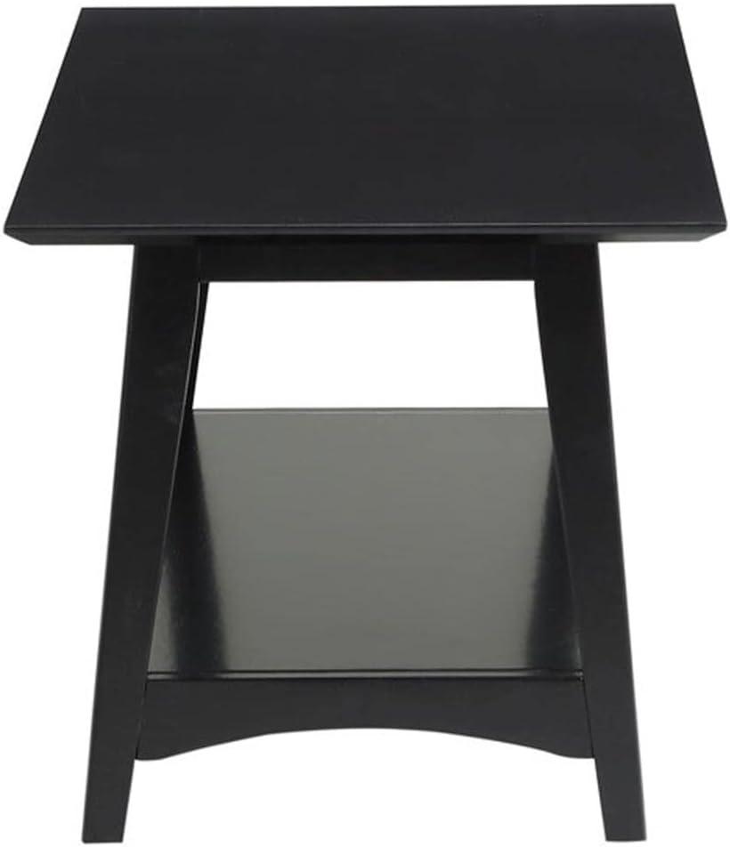 Convenience Concepts Alpine Coffee Table with Shelf, Black