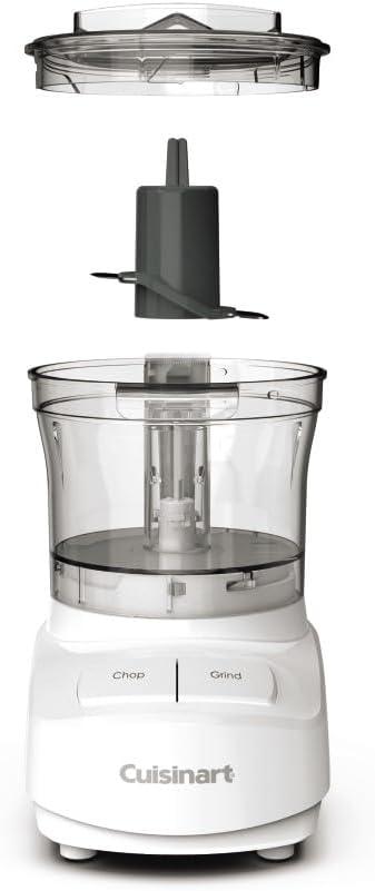 White 3-Cup Mini Food Chopper with BladeLock System