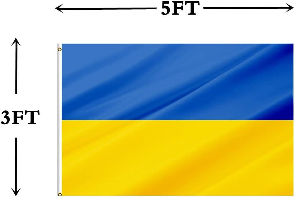 3X5 UKRAINE FLAG UKRAINIAN NATIONAL COUNTRY NEW 100D