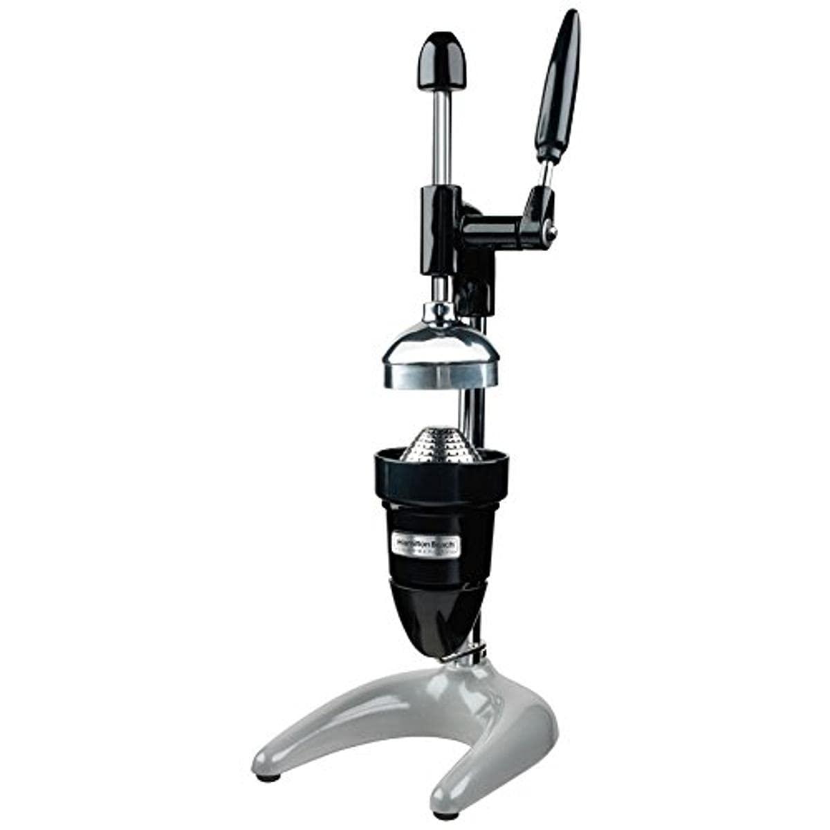 Hamilton Beach Black and Chrome Manual Citrus Juicer