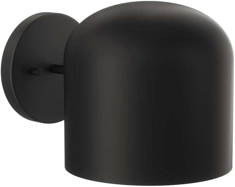 Black Modern Dome Shade Wall Sconce