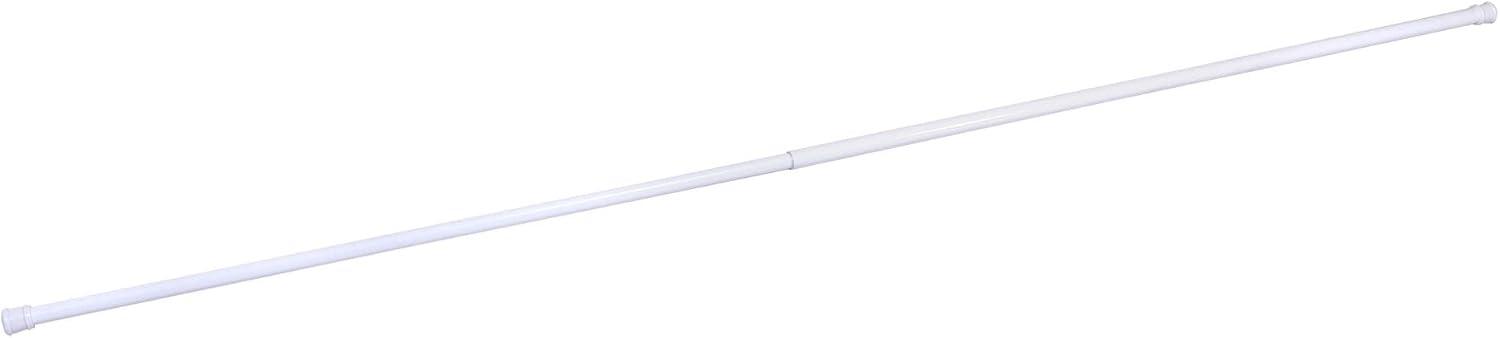 Design House 564195 White Classic Adjustable 50 to 86-inch Shower Rod