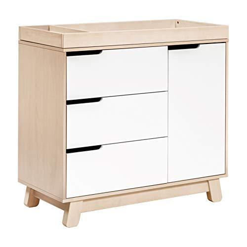 Hudson Modern 3-Drawer GreenGuard Certified Dresser in Washed Natural and White