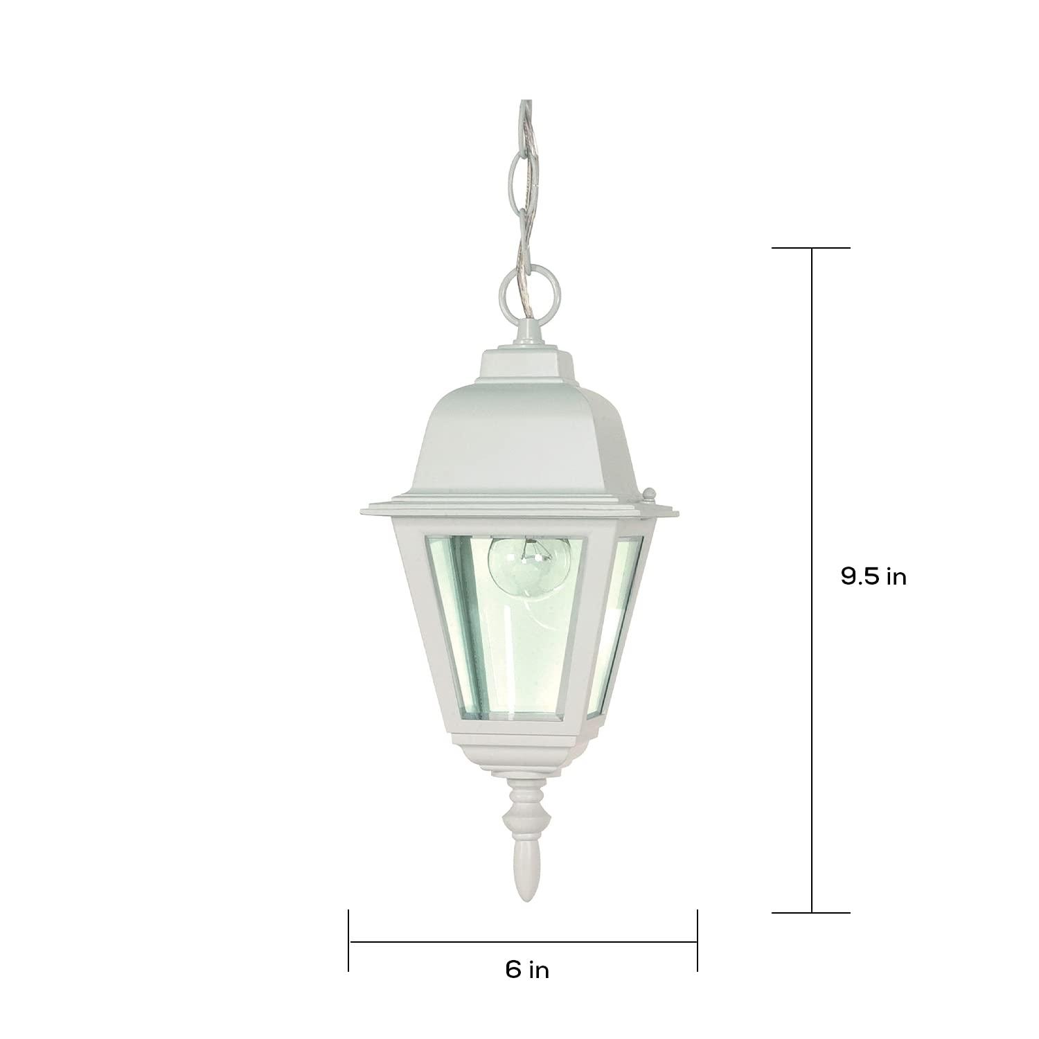 Nuvo 60-487 - Briton - 1 Light - 10" - Hanging Lantern - w/ Clear  Glass