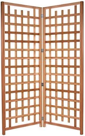 All Things Cedar 2-Piece" Outdoor Single Trellis Handcrafted for Climbing Plants with Snug-Fitting Parts and Sanded Finish for Patio Privacy Screens